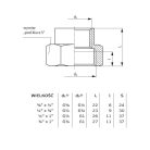 KARMANTYU. SZŰK. BB 1/2"-3/8"RÉZ MENETES 