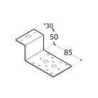 LEFOGATÓLEMEZ 85 X 50 X 55 / 2,5 MM HORGANYZOTT