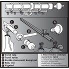 RÚDKARNIS FA NATÚR D=28MM 240CM (TARTOZÉKKAL)