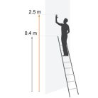 Aluminiumleiter mit 2 x 2 Stufen