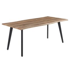   Fix konyhai/étkezőasztal Tonia, téglalap alakú, 6 személyes, fekete + tölgy, 180 x 90 x 75 cm, 2C