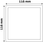 Avide LED Beépíthető Négyzetes Mennyezeti Lámpa ALU 6W WW 3000K