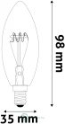 LED Soft Filament Candle 3W E14 360° EW 2700K