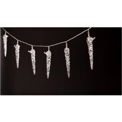   Weihnachten Indoor Kunststoff Eiszapfen 11cm 10 LED 1,65m (2AA nt.) Entac