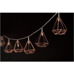   Weihnachten Indoor Girlande mit Metallrahmen 10 LED WW 1,65m (2AA nt.) Entac