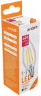 LED izzó, Filament Candle 4W E14 360° NW 4000K, AVIDE