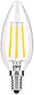 LED izzó, Filament Candle 4W E14 360° NW 4000K, AVIDE