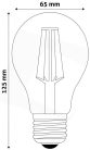 LED Izzó Filament Globe 15W E27 A65 360° NW 4000K High Lumen, Avide