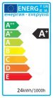 LED Falra Szerelhető Kerek Mennyezeti Lámpa ALU 24W NW 4000K