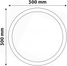 LED Falra Szerelhető Kerek Mennyezeti Lámpa ALU 24W NW 4000K