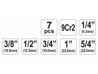 Csőmenetmetsző készlet 7 részes (1/4 - 5/4") YATO